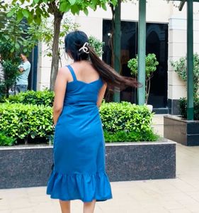 cute Blue Middi Dress🎀