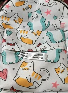 Cute Cat Print Backpack