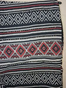 Embellished Patterned Mini Skort
