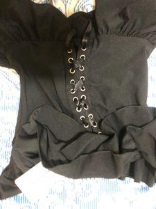 Ruffled Corset Top