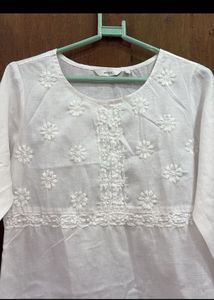 White Cotton Kurta