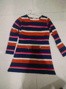 Striped Long Sleeve Dress