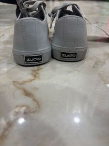 Grey Lace-Up Sneakers - Size 37