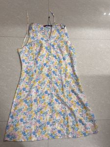 Floral &amp; White Slip Dress Set