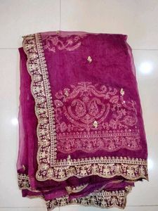 Elegant Purple Saree 🥻 💜