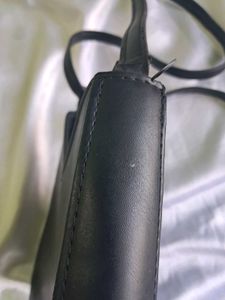 Leather Black Sling Bag