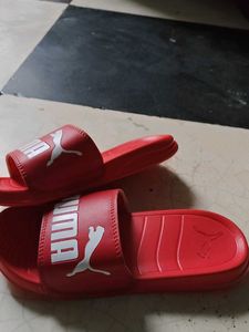 Red Puma Slides