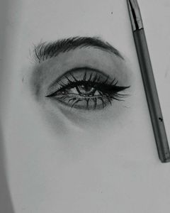 handmade Art  Eye Sketch