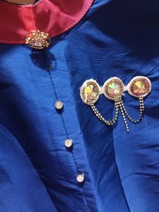 Dark Royal Blue And Gajari Bajirao Mastani Dress