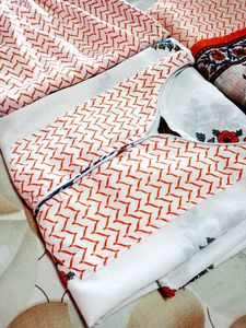 Pure Cotton Kurti Set Ke Sath New Sare