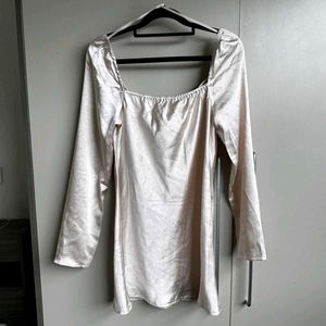 Princess Polly Mini Champagne Dress