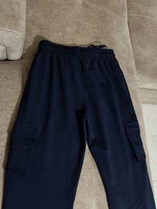 Navy Blue Cargo Joggers