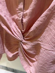 Pink Button-Down Top