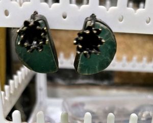 Green Stone Earrings
