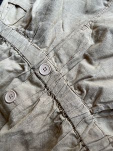 Strapless Button-Down Jumpsuit