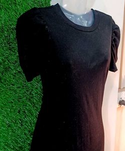 H&amp;M Ribbed Knitted Mini Dress