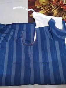 Blue Striped Tunic Top