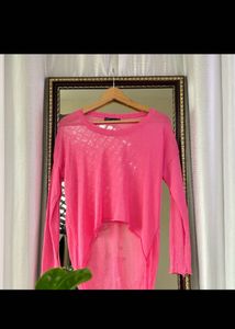 Pink High And Low Thin Top