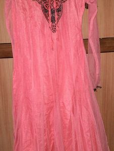 Embroidered Pink Kurta