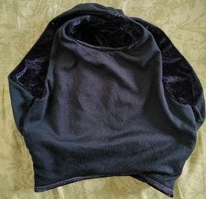 Velvet Purple/Galaxy Sparkle Wrap Dance Top