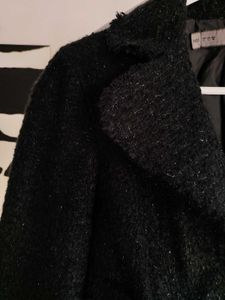 Zara Basic Black Boucle Jacket