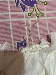 Sheer White Ruffle Crop Top