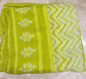 Elegant Green Printed Kurta Set