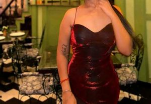 Brand New(Savana Dual Shade)Red Shimmer Mini Dress