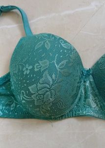 Blue padded bra