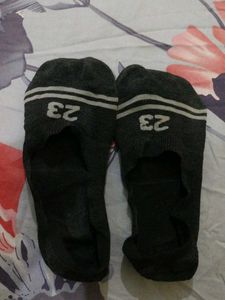 Black Socks with Stripes