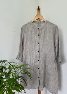 Striped Shirt Dress