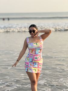 Printed Mini Dress