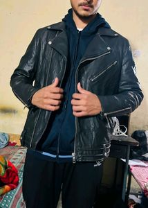USA PURE  BIKE LEATHER JACKET 👍✅😊