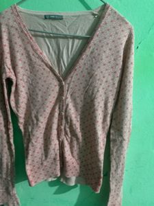 Pink Knit Cardigan