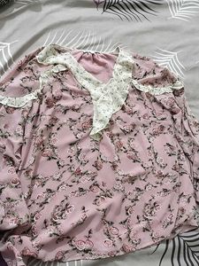 Floral Ruffle Blouse