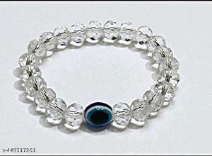 Crystal Evil Eye Beaded Bracelet