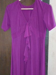 Strechable fabric Purple Dress..