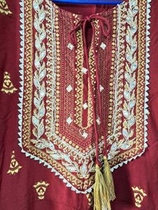 Maroon Umbrella Suit