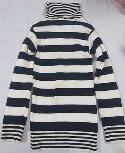 Striped Turtleneck Sweater