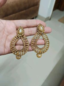 Gold Tone Drop Earrings