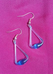 Combo Pinterest Dainty Necklace And Glass Earrings