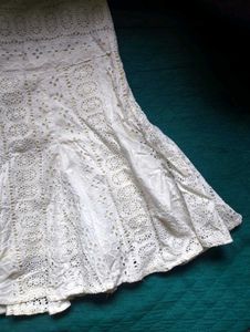 Cotton Crochet Short Skirt