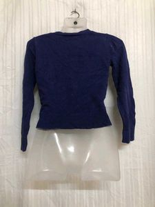 Old Navy Long Sleeve Blue Top