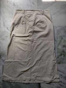 Beige corduroy Skirt