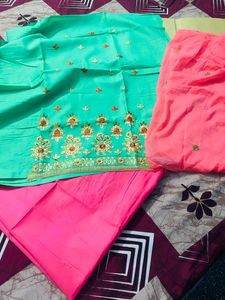Unstitch Beautiful Light Work Dress Material 💕