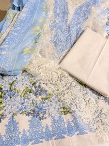 Pakistani Suit material with patches