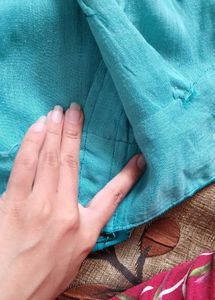 Teal Embroidered Blouse