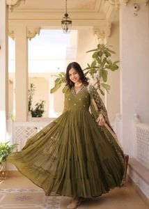 New Standard Beautiful Pakistani Gown Dress Inpote