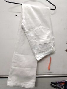 White Straight Leg Jeans