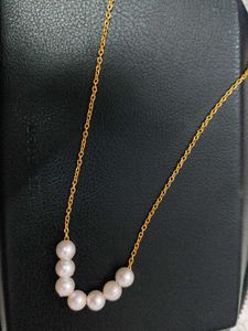 Pearl Gold Chain Necklace